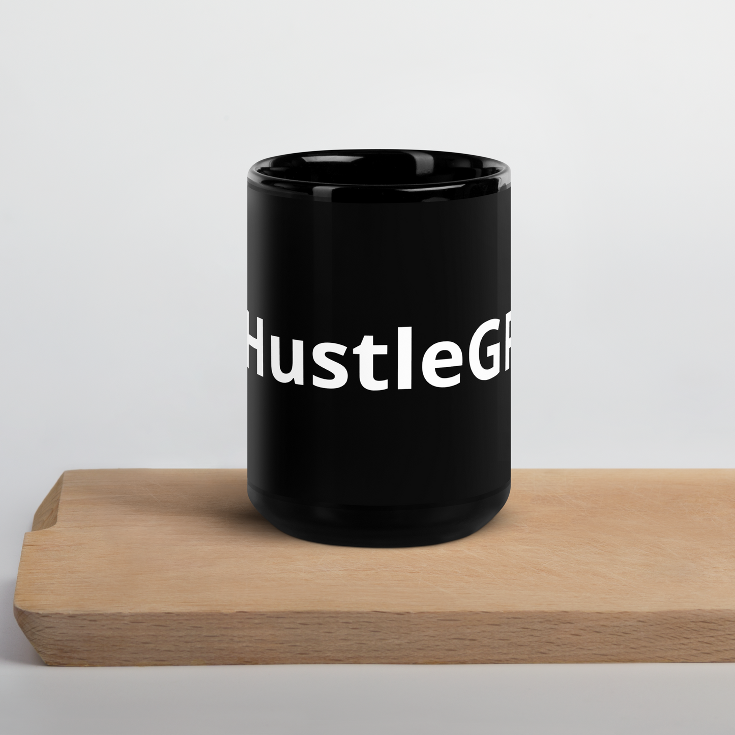 #HustleGPT - Black Glossy Mug
