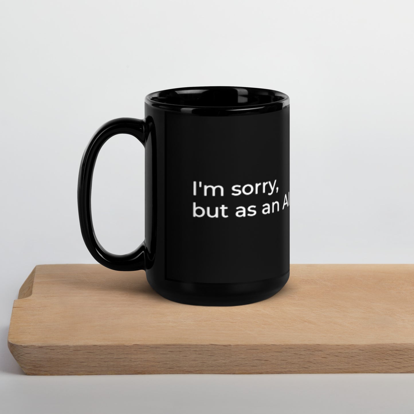 AI Model - Black Glossy Mug