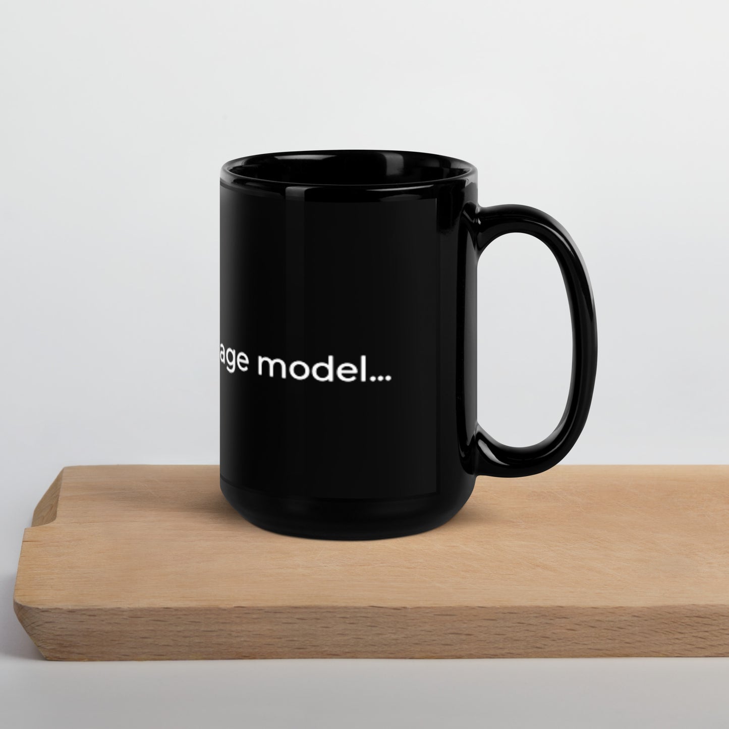AI Model - Black Glossy Mug