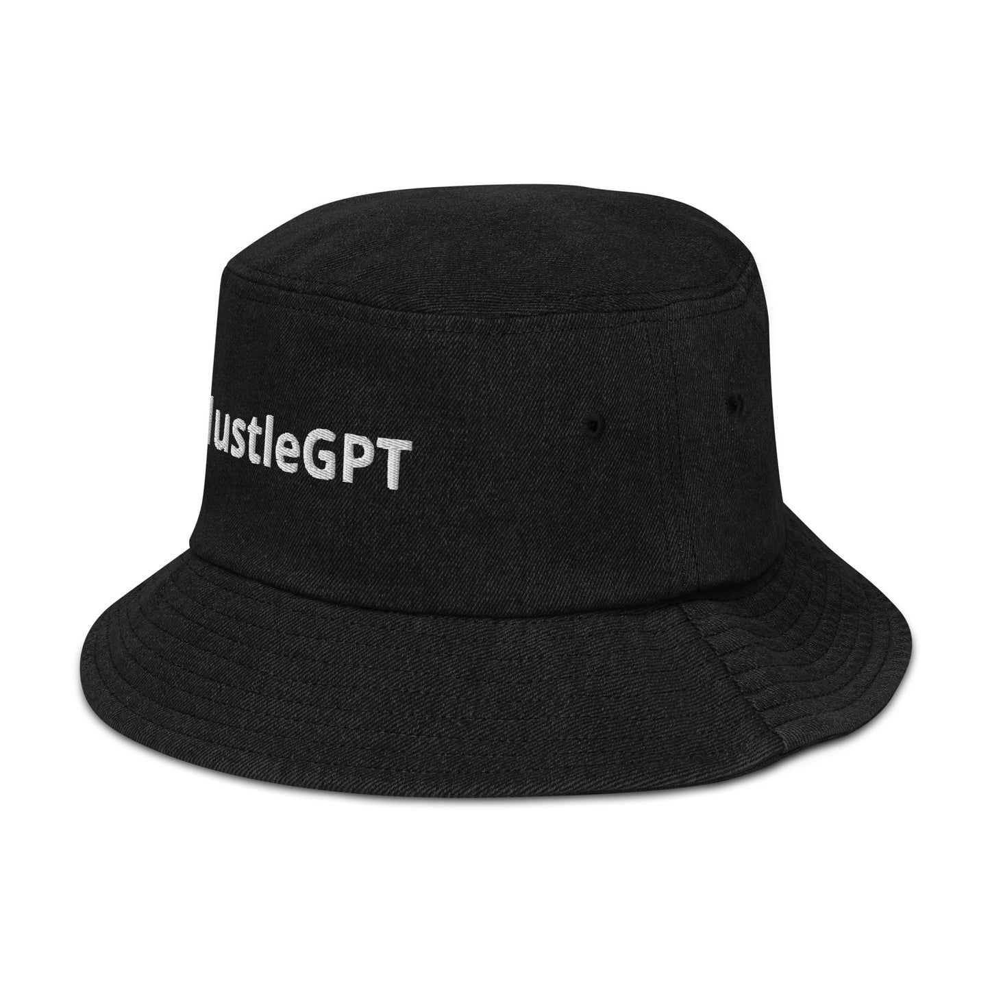 #HustleGPT - Denim bucket hat