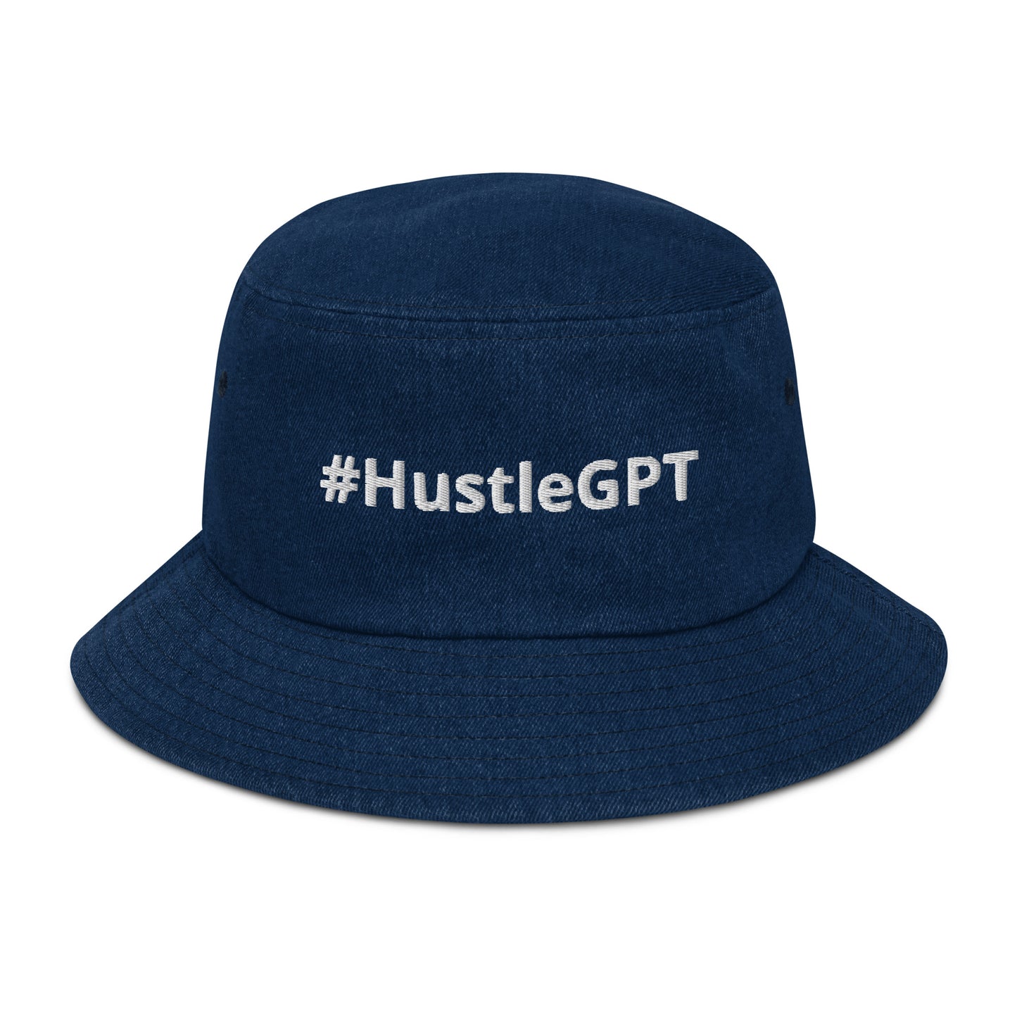 #HustleGPT - Denim bucket hat