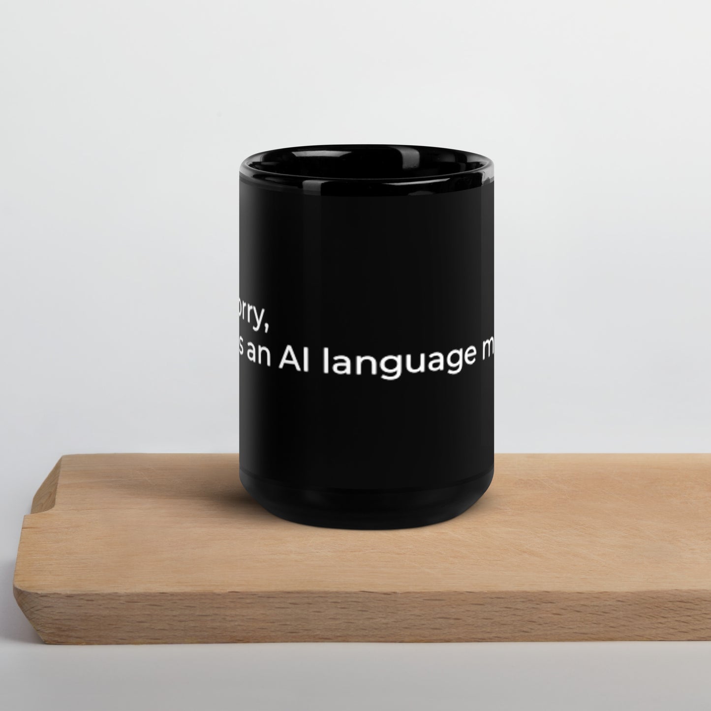 AI Model - Black Glossy Mug