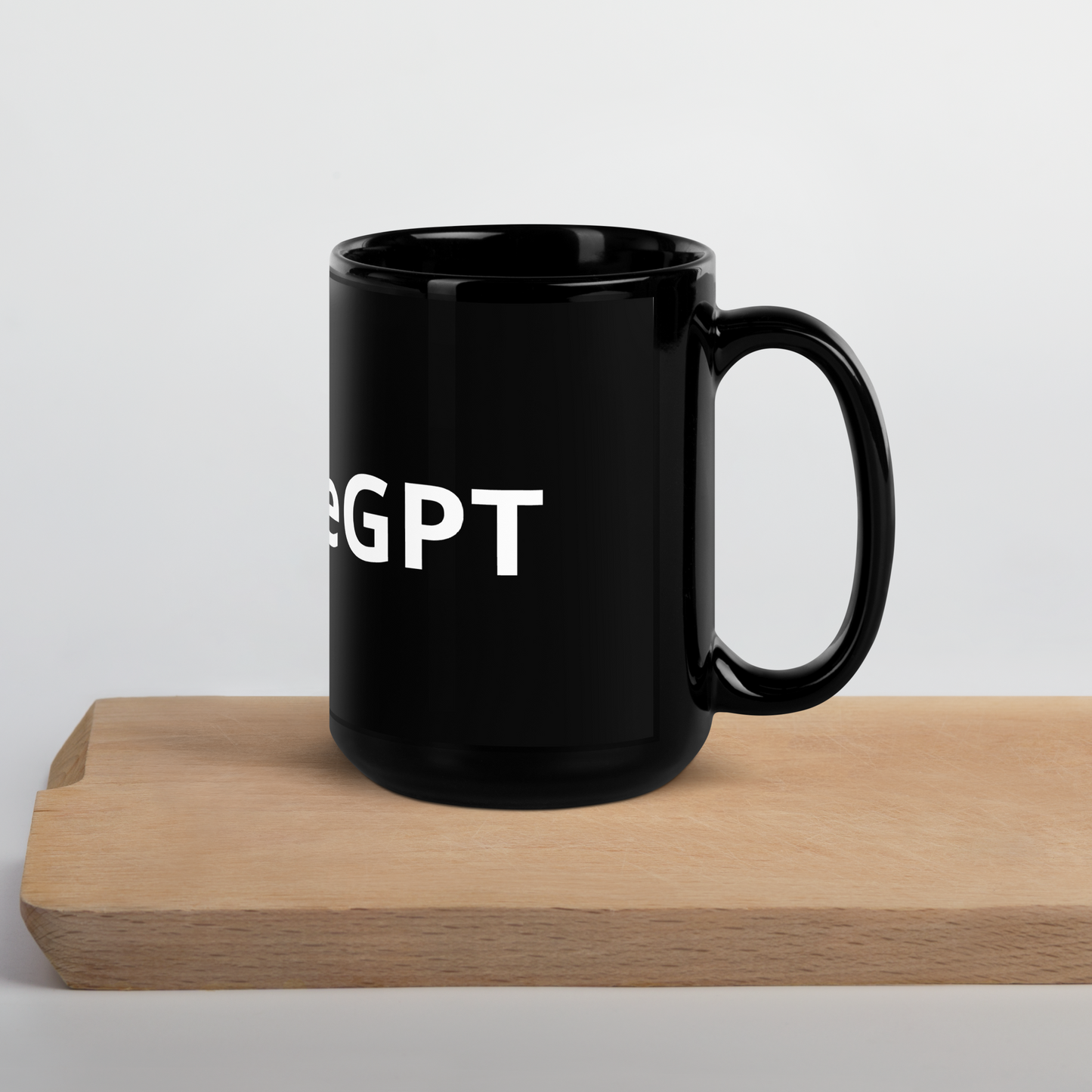 #HustleGPT - Black Glossy Mug